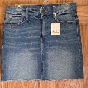 a.n.a Classic Blue Mini Denim Skirt